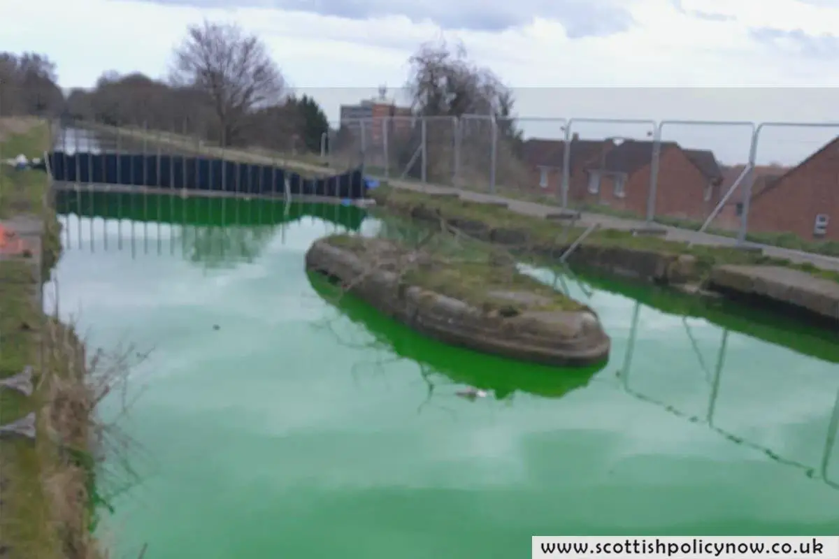 Birmingham Canal’s Mystifying Green Transformation Explained