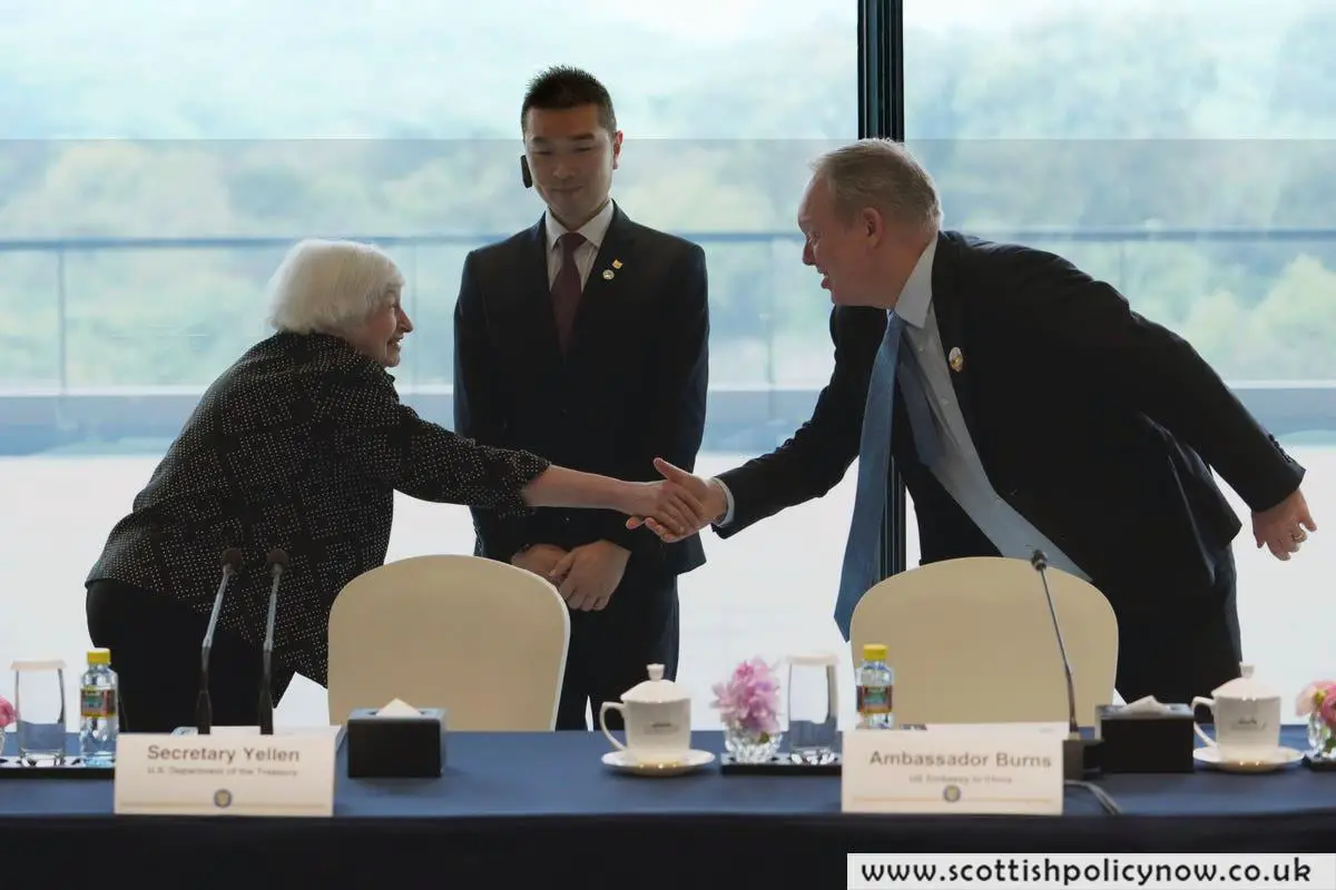 US Treasury Secretary Yellen’s Meeting with Chinese Business Leaders Preceding Trade Discussions
